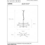 Lampa Loft Lucide Leanne VI - Czarna, 6 Żarówek | Sklep z Lampami