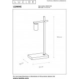 Lampa biurkowa Loft Leanne czarna | Lucide - Sklep z lampami