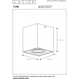 Lampa Spot Tube Czarna Lucide | Nowoczesny Design