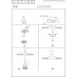 Lampa spot Tube czarna Lucide - Nowoczesne oświetlenie