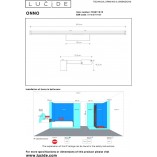 Kinkiet Łazienkowy LED Lucide Onno 60cm - Chrom