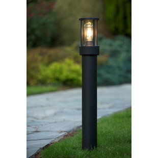 Lampa Ogrodowa Stojąca Lori 80cm Czarna - Lucide | Sklep z Oświetleniem