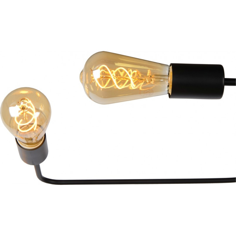 Lampa sufitowa loft Lester VI czarna | Lucide - 100cm