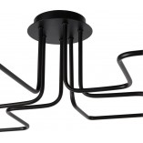 Lampa sufitowa loft Lester VI czarna | Lucide - 100cm