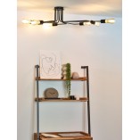 Lampa sufitowa loft Lester VIII 150cm czarna | Lucide