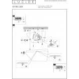 Plafon LED kwadratowy Otis 33cm | Lucide - Oświetlenie