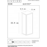 Kinkiet ogrodowy Dukan Lucide | Lampa zewnętrzna IP65