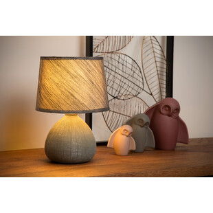 Lampa stołowa betonowa szara Lucide Ramzi | Sklep z lampami