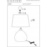 Lampa stołowa betonowa Ramzi kremowa | Lucide - Kup online