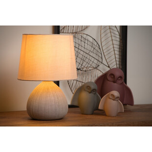 Lampa stołowa betonowa Ramzi kremowa | Lucide - Kup online