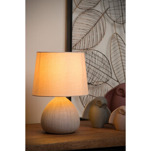 Lampa stołowa betonowa Ramzi kremowa | Lucide - Kup online