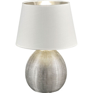 Lampa Luxor 24 biało-srebrna | Nowoczesna lampa ceramiczna Reality
