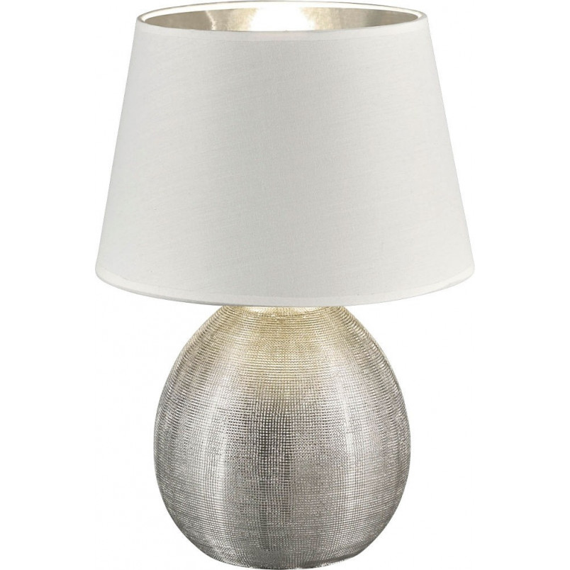 Lampa Luxor 24 biało-srebrna | Nowoczesna lampa ceramiczna Reality