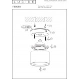 Lampa Spot LED Fedler Round | Czarna | Lucide