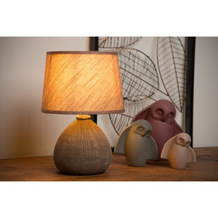 Lampa stołowa betonowa Ramzi | Brązowa | Lucide