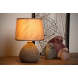 Lampa stołowa betonowa Ramzi | Brązowa | Lucide