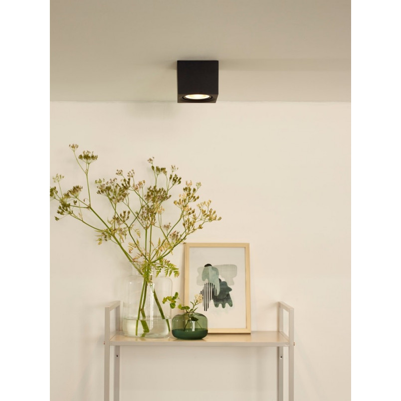 Lampa Spot LED Fedler Square | Czarna, 12cm | Lucide