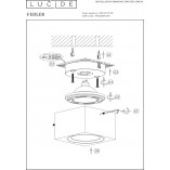Lampa Spot LED Fedler Square | Czarna, 12cm | Lucide