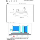 Lampa Ziva Lucide - Czarna, Okrągła, Podtynkowa | Kup Teraz
