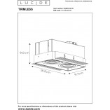 Oprawa podtynkowa Trimless Lucide | Downlight podwójny czarny