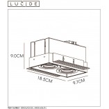 Oprawa podtynkowa Trimless Lucide | Downlight podwójny
