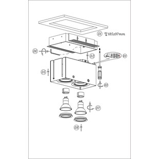 Oprawa podtynkowa Trimless Lucide | Downlight podwójny