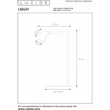 Lampa biurkowa minimalistyczna Lesley czarna | Lucide