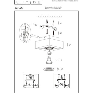 Plafon LED Xirax Lucide | Nowoczesny design, ciepłe światło