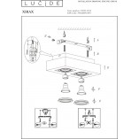 Plafon Lucide Xirax: Nowoczesny, Czarny, LED - Kup Online