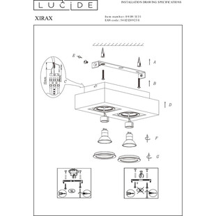 Plafon LED Xirax 2 Lucide | Nowoczesne Oświetlenie