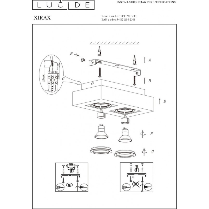Plafon LED Xirax 2 Lucide | Nowoczesne Oświetlenie