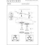 Plafon LED Xirax 2 Lucide | Nowoczesne Oświetlenie