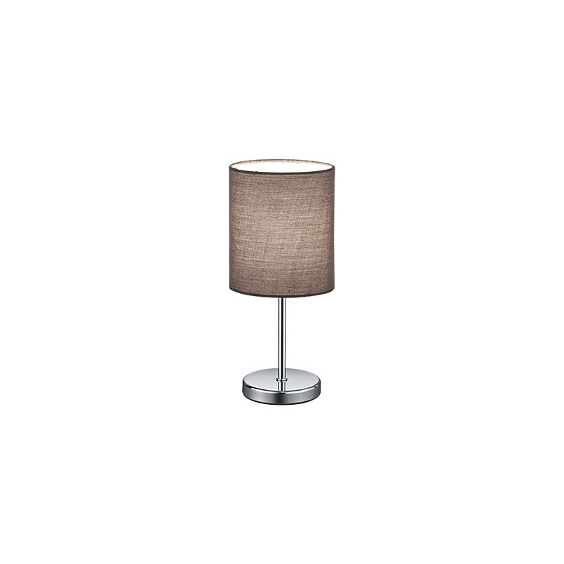 Lampa stołowa nocna Jerry beż/chrom - Reality | Eleganckie oświetlenie
