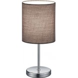 Lampa stołowa nocna Jerry beż/chrom - Reality | Eleganckie oświetlenie