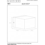 Kinkiet Lucide Devi czarny/złoty - Minimalistyczny design