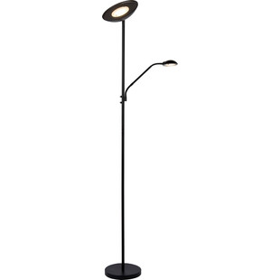 Lampa podłogowa z lampką do czytania Zenith Led Czarna marki Lucide