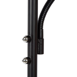 Lampa podłogowa LED czarna Zenith - Lucide | Sklep z lampami