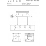 Lampa Ruben: Loftowa lampa wisząca czarna | Lucide