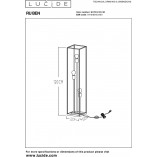 Lampa podłogowa czarna Loft Ruben - Lucide | Kup online