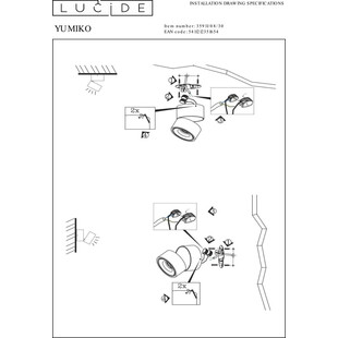 Plafon LED Yumiko - Minimalistyczny design | Lucide