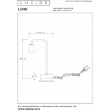 Lampa biurkowa Loft Lorin Czarna | Lucide - Sklep