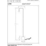 Lampa podłogowa industrialna Lorin czarna | Lucide