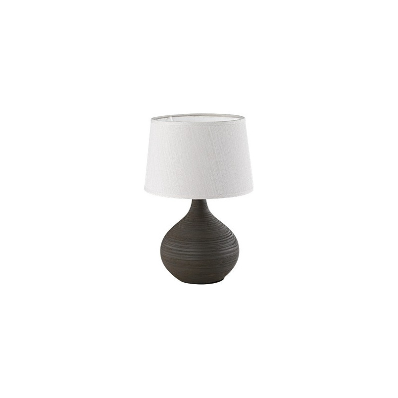 Lampa stołowa Martin | Ceramiczna, abażur biały | Reality