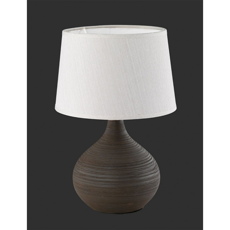 Lampa stołowa Martin | Ceramiczna, abażur biały | Reality