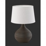 Lampa stołowa Martin | Ceramiczna, abażur biały | Reality