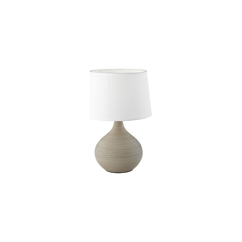 Lampa stołowa Martin biało-cappuccino | Reality
