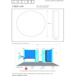 Plafon LED Ceres biały Lucide | Minimalistyczny design