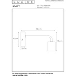 Kinkiet loftowy Scott czarny - Lucide | Sklep z lampami