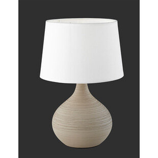 Lampa stołowa Martin biało-cappuccino | Reality