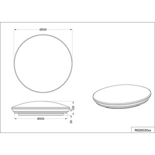 Plafon LED Potz 50cm biały | Reality - Oświetlenie